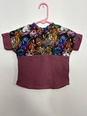 Handmade Kids Cartoon Print Top 🎨 Unique Colorful Shirt Toddler